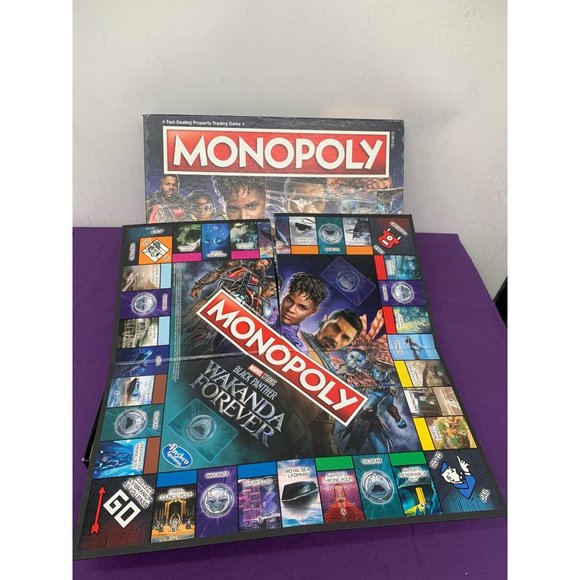 Monopoly Game Marvel Studios Black Panther Wakanda Forever Parker Brothers - Picture 6 of 12
